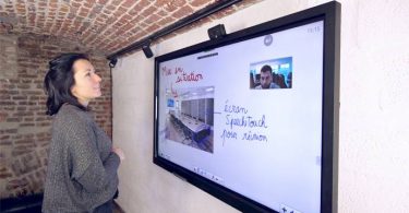 ecran interactif visioconf