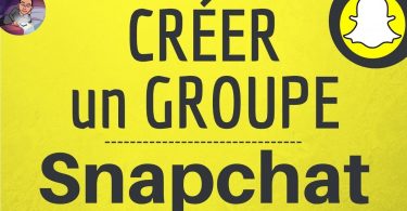 créer un groupe snapchat